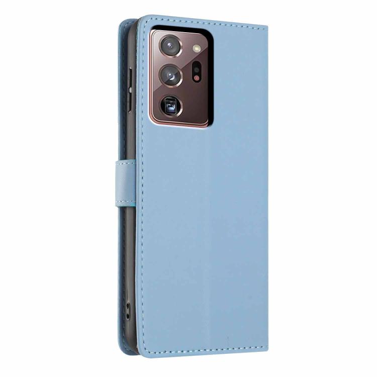 For Samsung Galaxy Note20 Ultra Tree Cat Embossed Flip Vegan Leather Phone Case