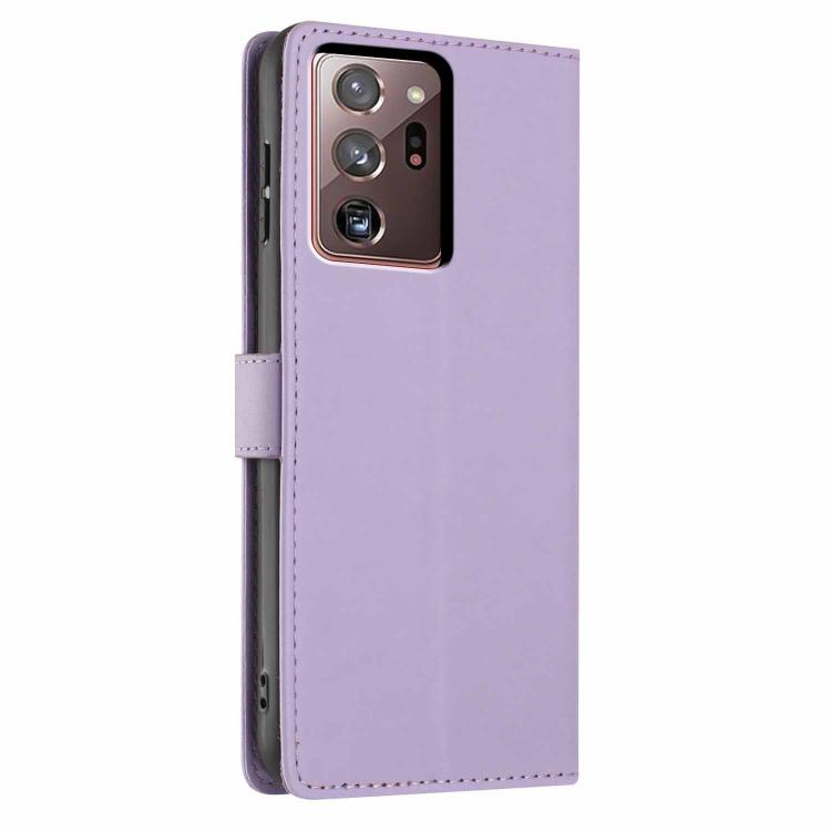 For Samsung Galaxy Note20 Ultra Tree Cat Embossed Flip Vegan Leather Phone Case