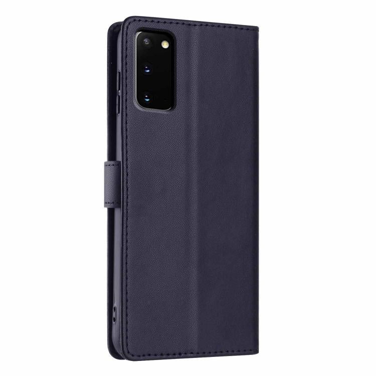 For Samsung Galaxy S20 Tree Cat Embossed Flip Vegan Leather Phone Case