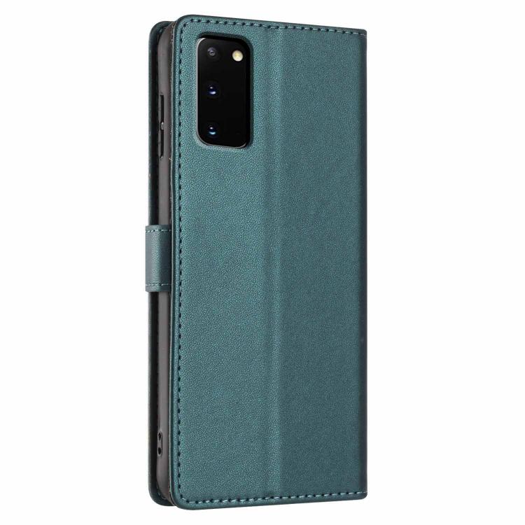 For Samsung Galaxy S20 Tree Cat Embossed Flip Vegan Leather Phone Case