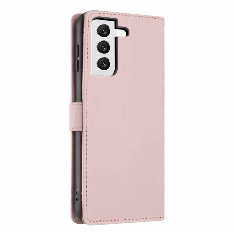 For Samsung Galaxy S22+ 5G Tree Cat Embossed Flip Vegan Leather Phone Case