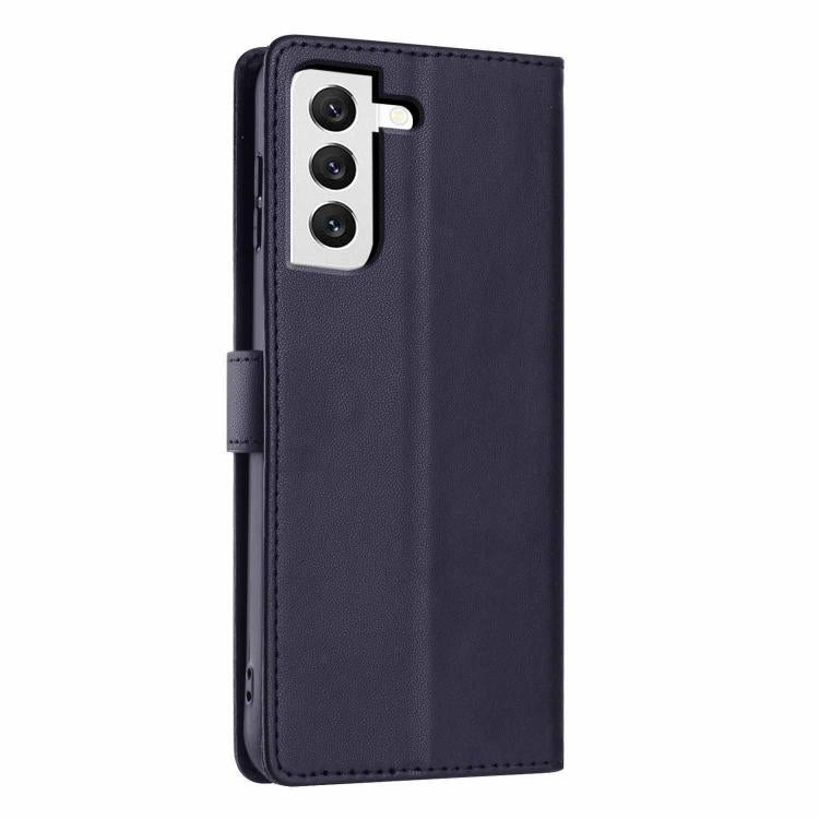 For Samsung Galaxy S22+ 5G Tree Cat Embossed Flip Vegan Leather Phone Case