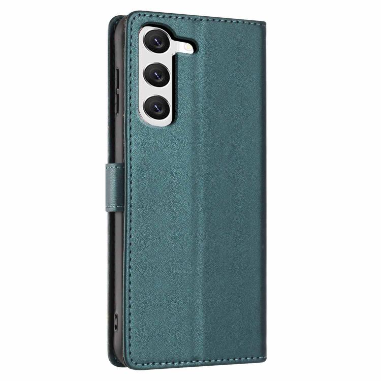 For Samsung Galaxy S23 5G Tree Cat Embossed Flip Vegan Leather Phone Case