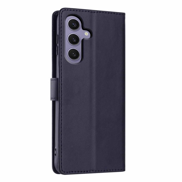 For Samsung Galaxy S24+ 5G Tree Cat Embossed Flip Vegan Leather Phone Case