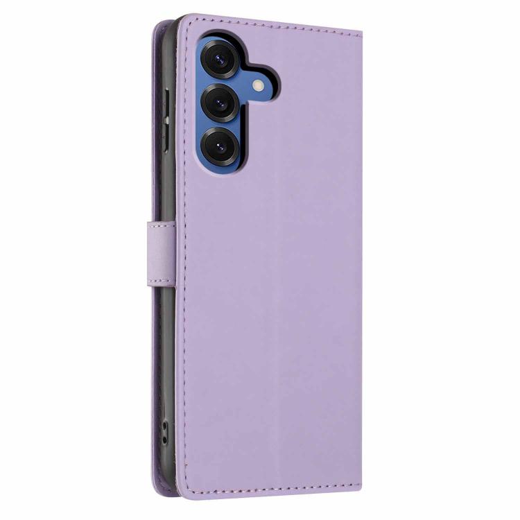 For Samsung Galaxy S25 5G Tree Cat Embossed Flip Vegan Leather Phone Case