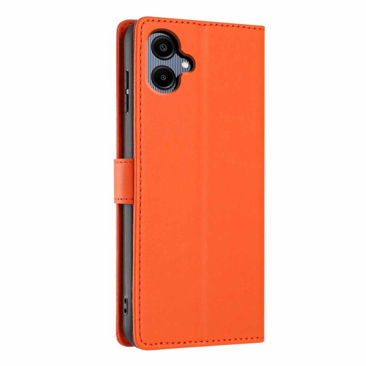 For Samsung Galaxy M06 5G Tree Cat Embossed Flip Vegan Leather Phone Case