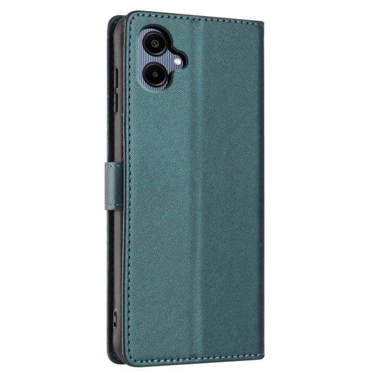 For Samsung Galaxy M06 5G Tree Cat Embossed Flip Vegan Leather Phone Case