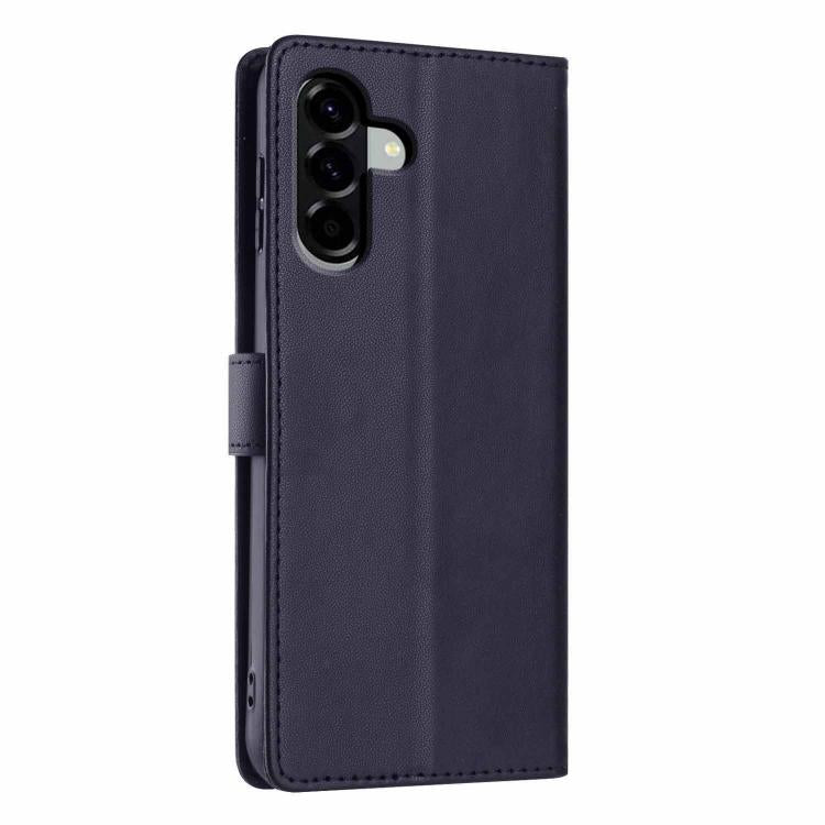 For Samsung Galaxy M16 5G Tree Cat Embossed Flip Vegan Leather Phone Case