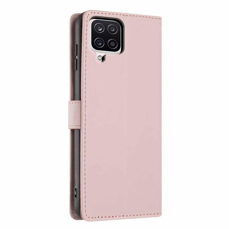 For Samsung Galaxy M33 5G Tree Cat Embossed Flip Vegan Leather Phone Case