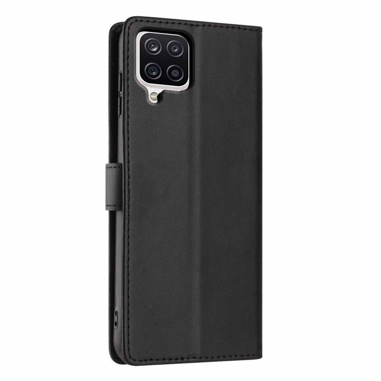For Samsung Galaxy M33 5G Tree Cat Embossed Flip Vegan Leather Phone Case