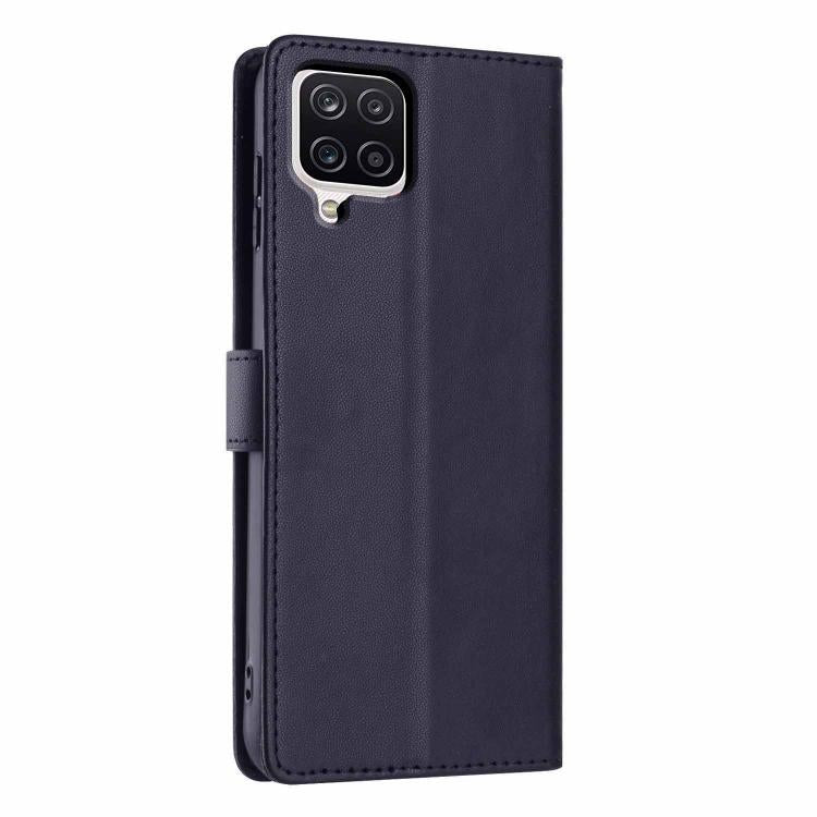 For Samsung Galaxy M53 Tree Cat Embossed Flip Vegan Leather Phone Case