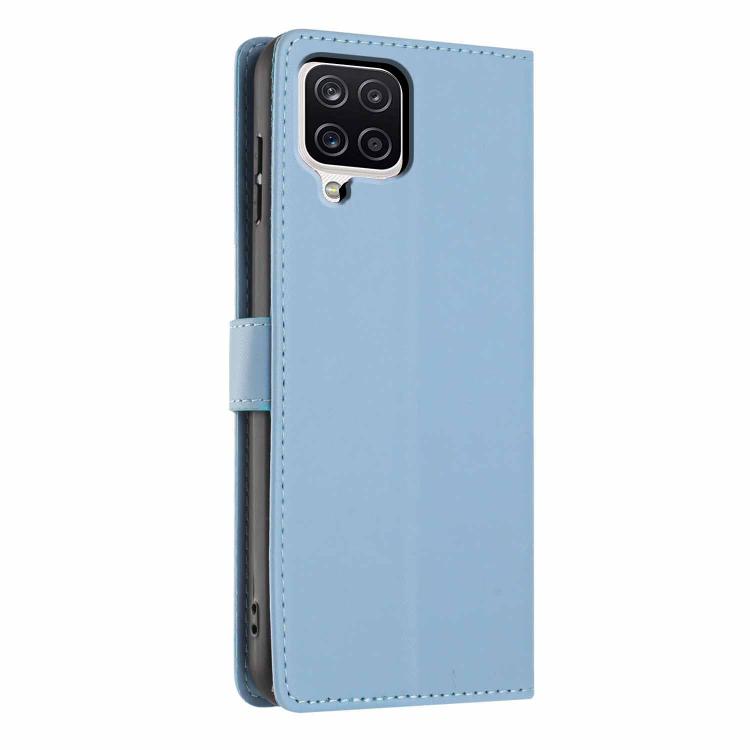 For Samsung Galaxy M53 Tree Cat Embossed Flip Vegan Leather Phone Case