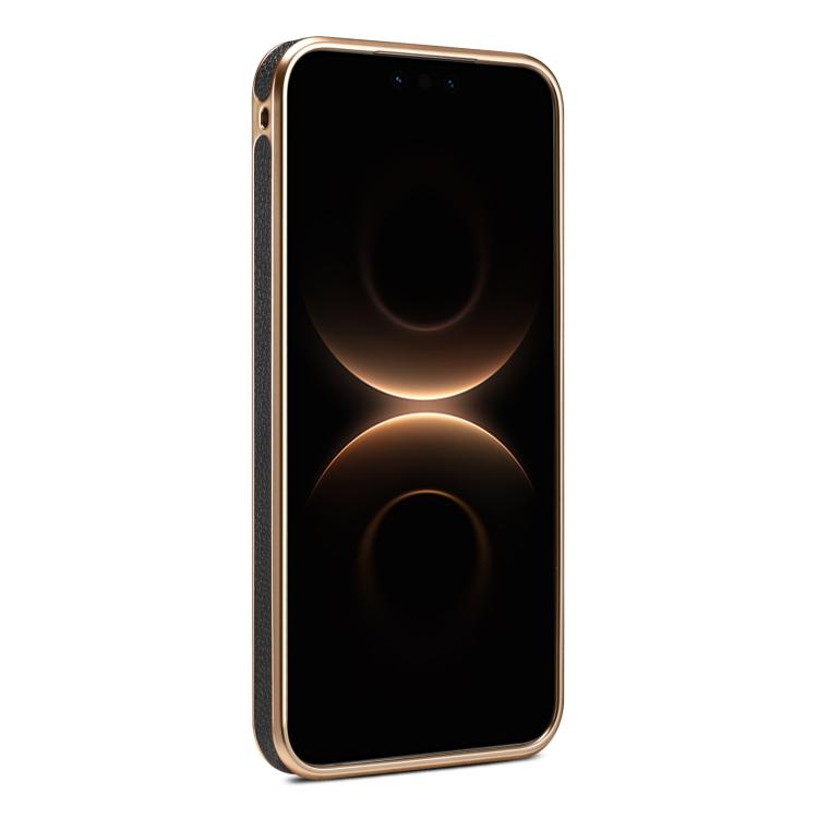 For Huawei Mate 80 Pro Max Denior A23 Magnetic Holder Electroplating Genuine Leather Phone Case