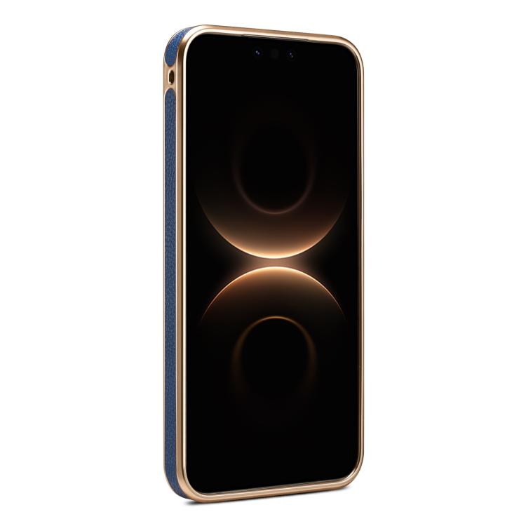 For Huawei Mate 80 Pro Max Denior A23 Magnetic Holder Electroplating Genuine Leather Phone Case