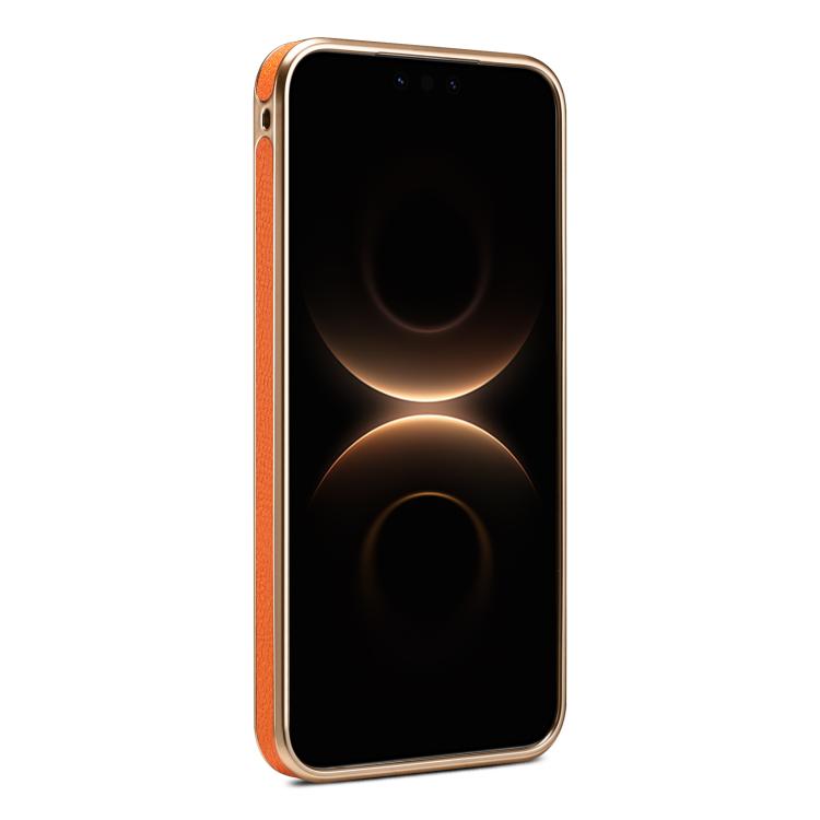 For Huawei Mate 80 Pro Max Denior A23 Magnetic Holder Electroplating Genuine Leather Phone Case