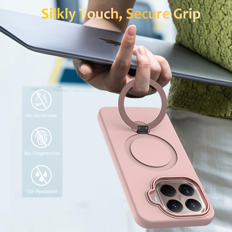 For Xiaomi 15T Pro 5G Gen1.5 Pivot Ring Holder TPU Hybrid PC Phone Case