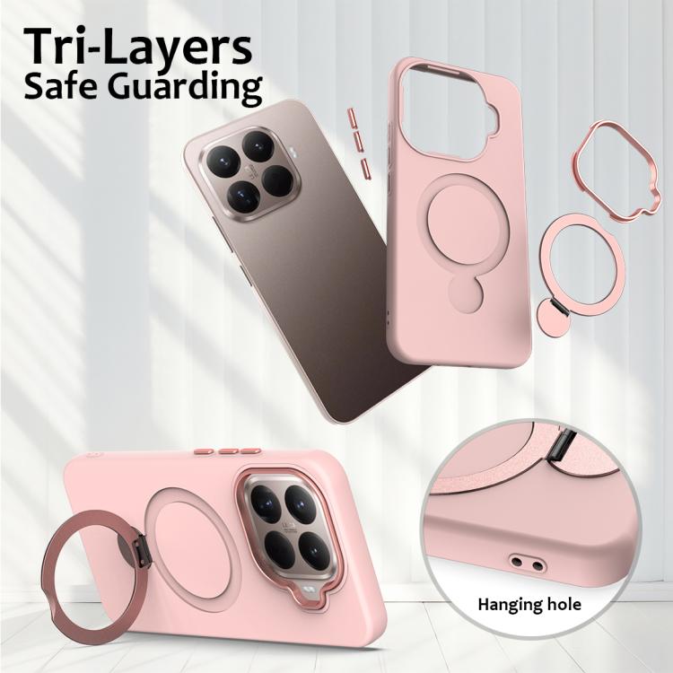 For Xiaomi 15T Pro 5G Gen1.5 Pivot Ring Holder TPU Hybrid PC Phone Case