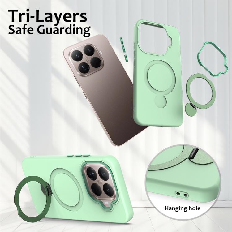 For Xiaomi 15T Pro 5G Gen1.5 Pivot Ring Holder TPU Hybrid PC Phone Case