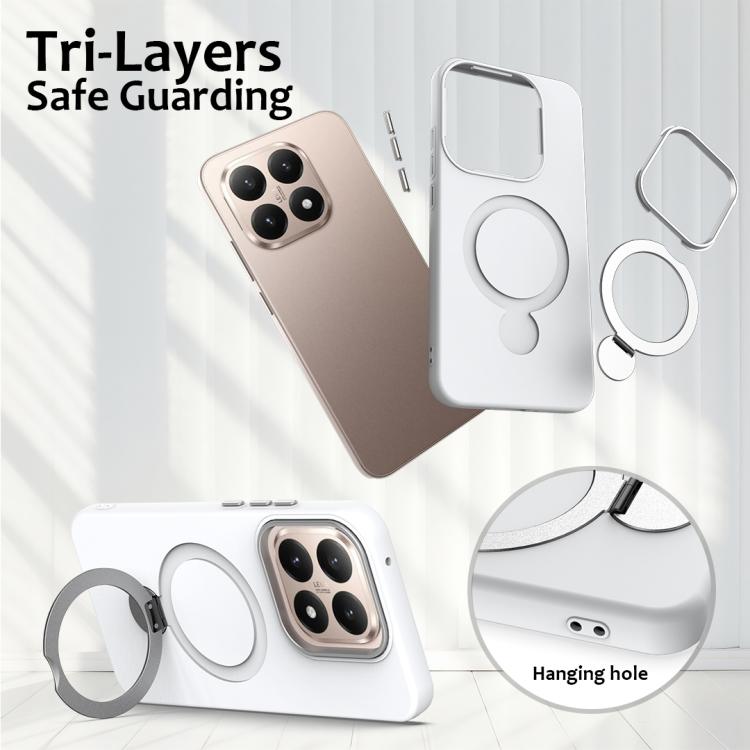 For Xiaomi 15T 5G Gen1.5 Pivot Ring Holder TPU Hybrid PC Phone Case