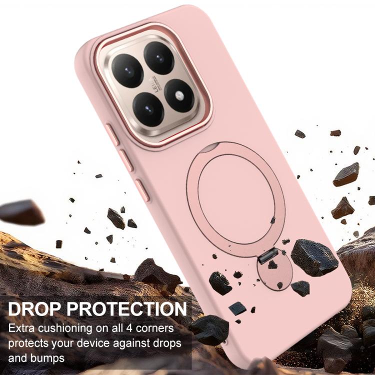 For Xiaomi 15T 5G Gen1.5 Pivot Ring Holder TPU Hybrid PC Phone Case