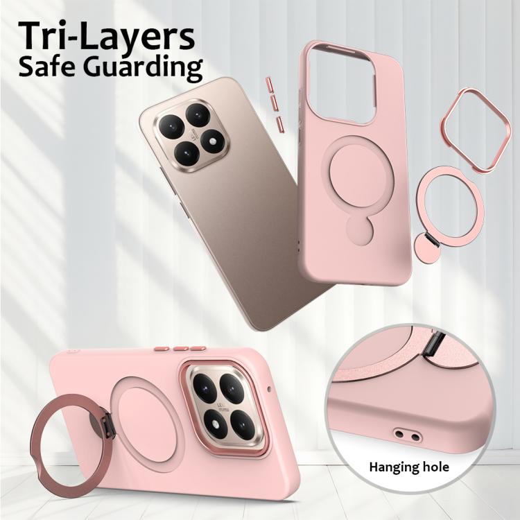 For Xiaomi 15T 5G Gen1.5 Pivot Ring Holder TPU Hybrid PC Phone Case