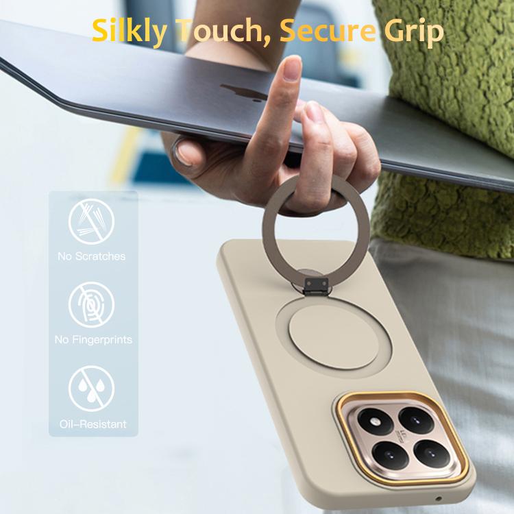For Xiaomi 15T 5G Gen1.5 Pivot Ring Holder TPU Hybrid PC Phone Case