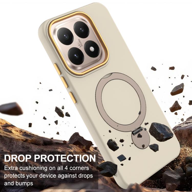 For Xiaomi 15T 5G Gen1.5 Pivot Ring Holder TPU Hybrid PC Phone Case