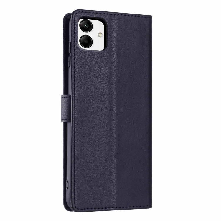 For Samsung Galaxy A04e Tree Cat Embossed Flip Vegan Leather Phone Case