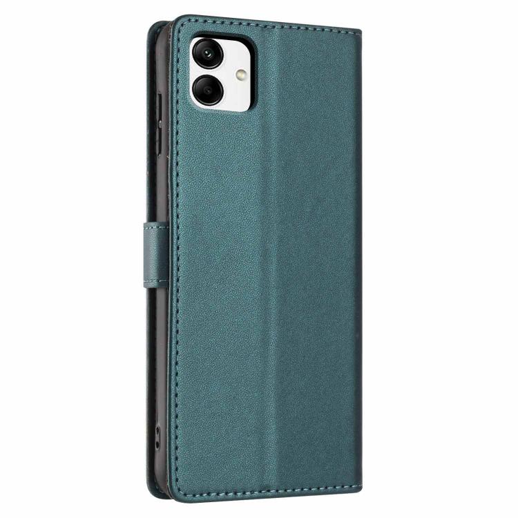 For Samsung Galaxy A04e Tree Cat Embossed Flip Vegan Leather Phone Case