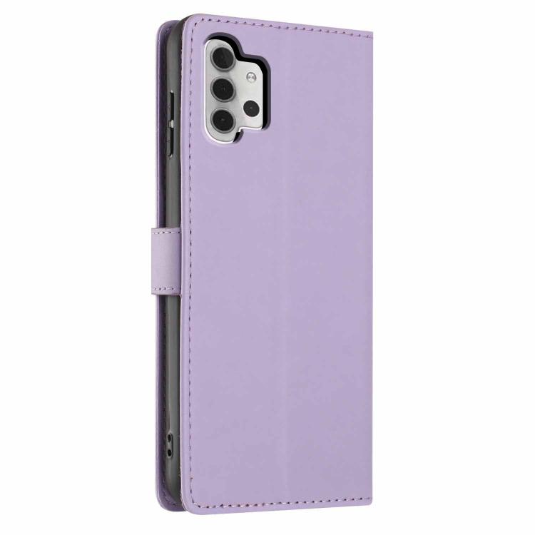 For Samsung Galaxy A13 4G Tree Cat Embossed Flip Vegan Leather Phone Case