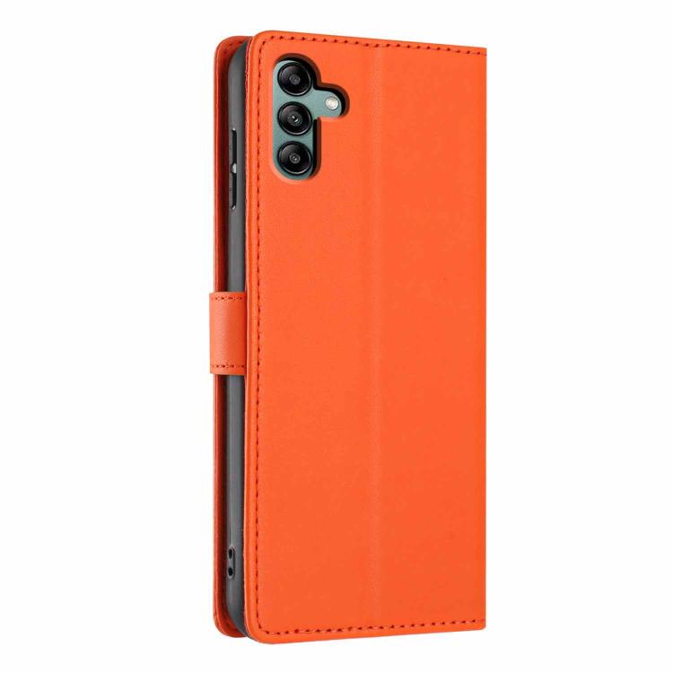 For Samsung Galaxy A13 5G / A04s Tree Cat Embossed Flip Vegan Leather Phone Case