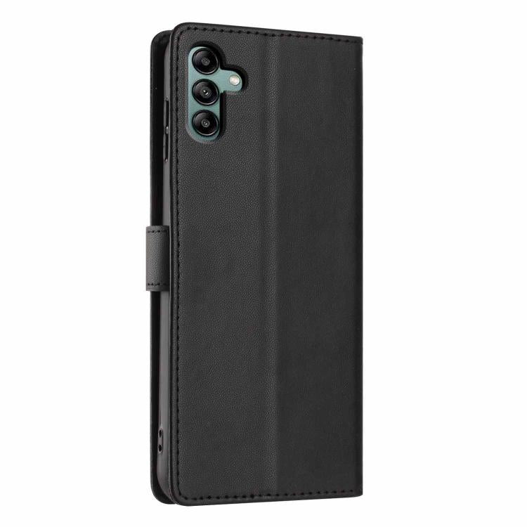 For Samsung Galaxy A13 5G / A04s Tree Cat Embossed Flip Vegan Leather Phone Case