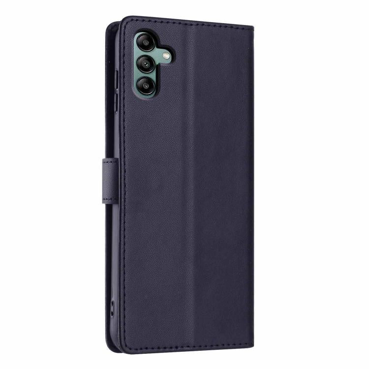 For Samsung Galaxy A13 5G / A04s Tree Cat Embossed Flip Vegan Leather Phone Case