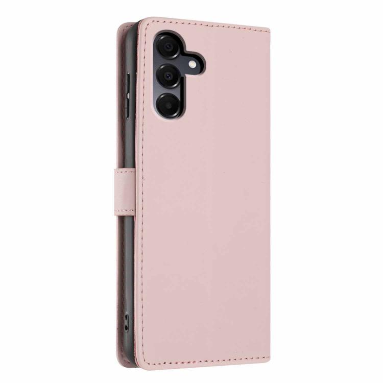For Samsung Galaxy A15 Tree Cat Embossed Flip Vegan Leather Phone Case