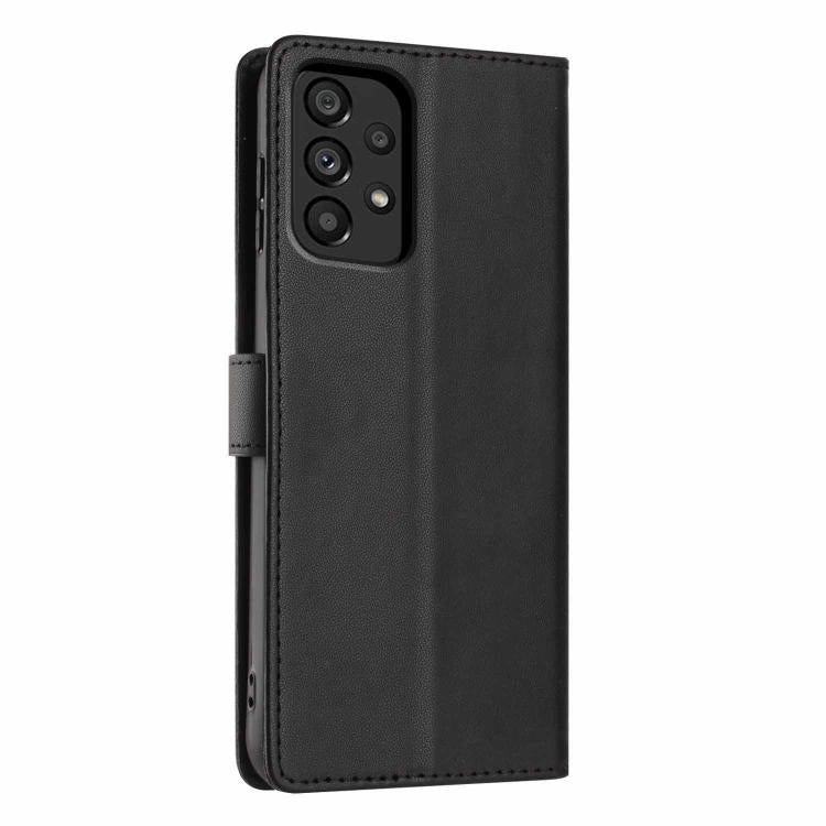 For Samsung Galaxy A23 5G Tree Cat Embossed Flip Vegan Leather Phone Case