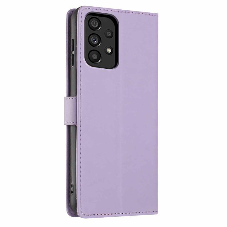 For Samsung Galaxy A23 5G Tree Cat Embossed Flip Vegan Leather Phone Case