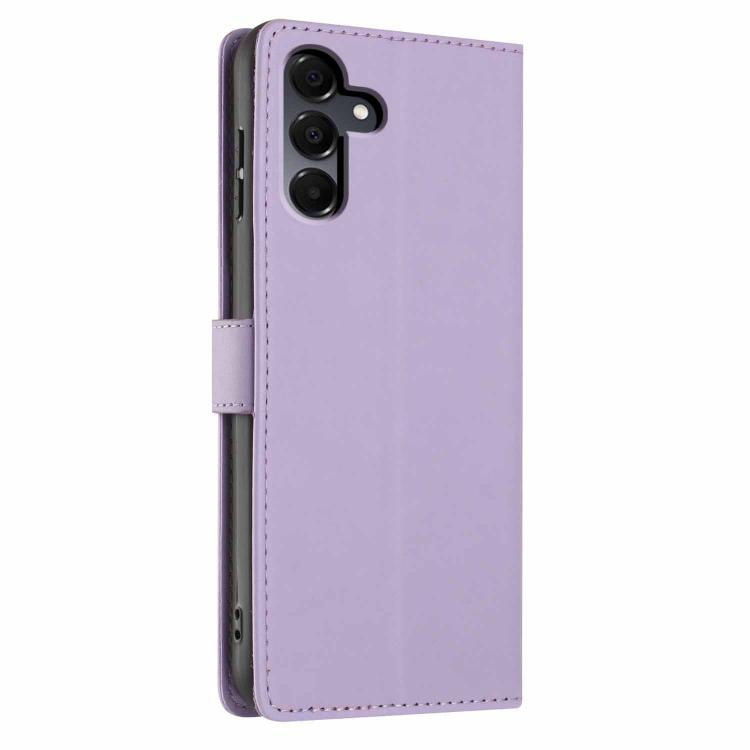 For Samsung Galaxy A24 5G Tree Cat Embossed Flip Vegan Leather Phone Case