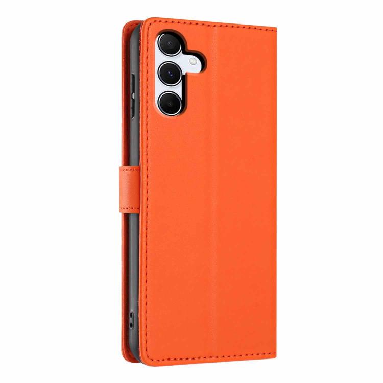 For Samsung Galaxy A25 5G Tree Cat Embossed Flip Vegan Leather Phone Case