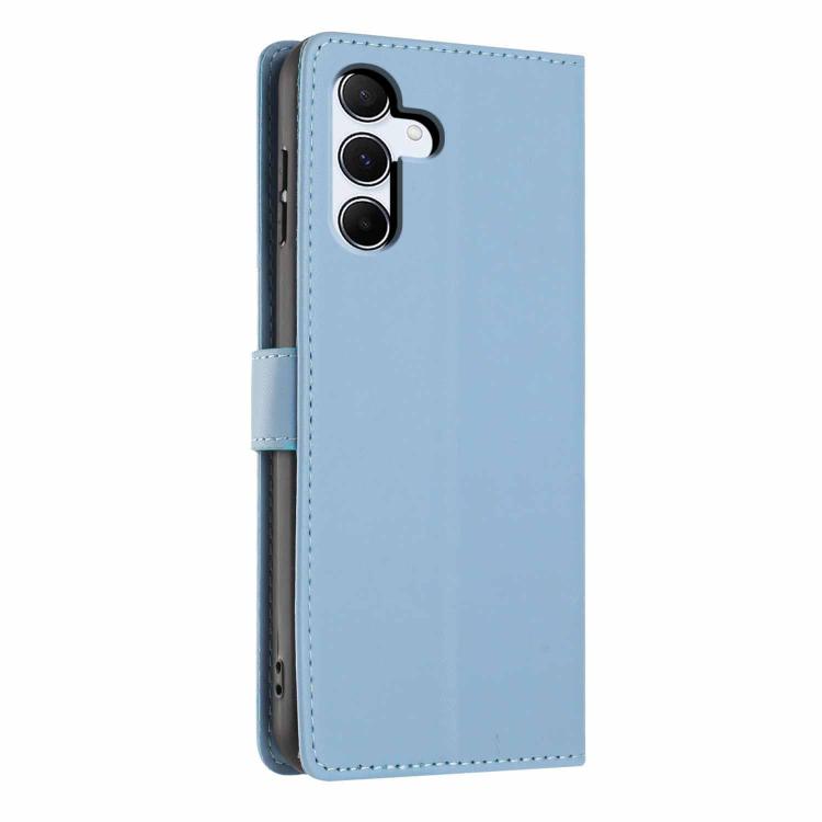 For Samsung Galaxy A25 5G Tree Cat Embossed Flip Vegan Leather Phone Case