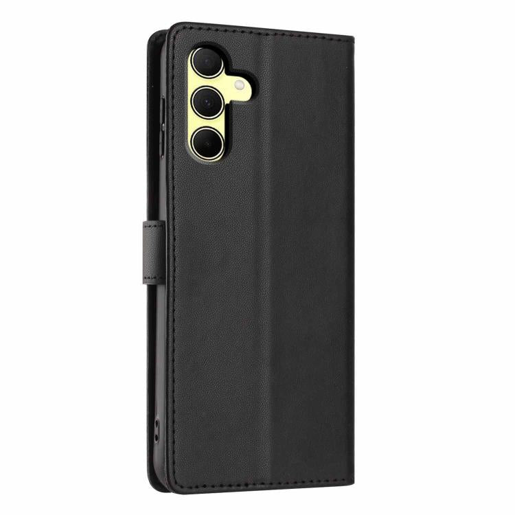 For Samsung Galaxy A35 5G Tree Cat Embossed Flip Vegan Leather Phone Case