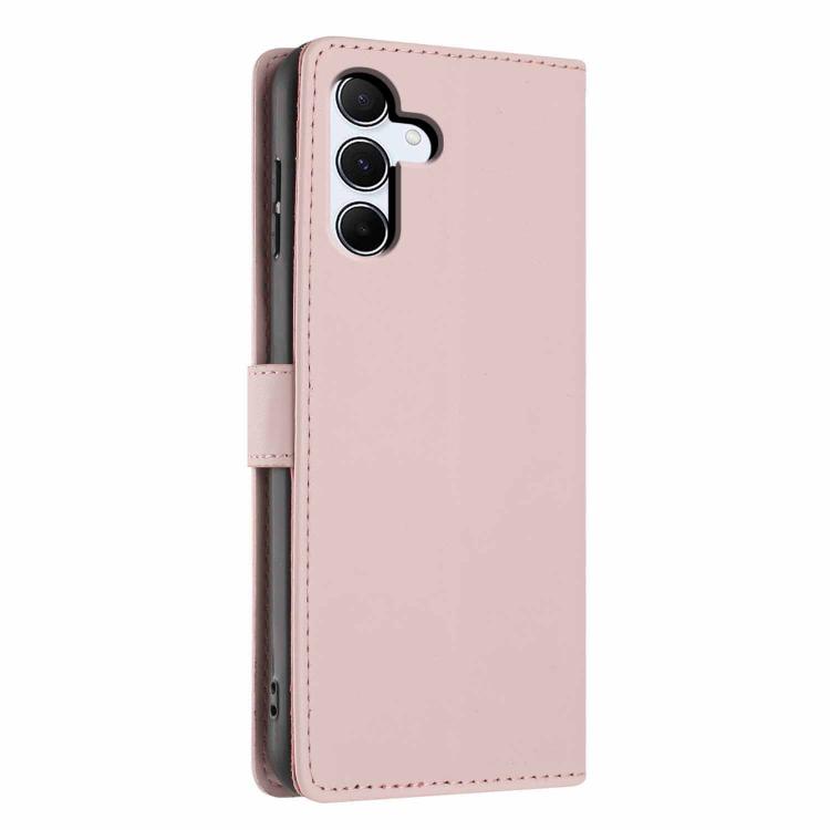 For Samsung Galaxy A55 5G Tree Cat Embossed Flip Vegan Leather Phone Case