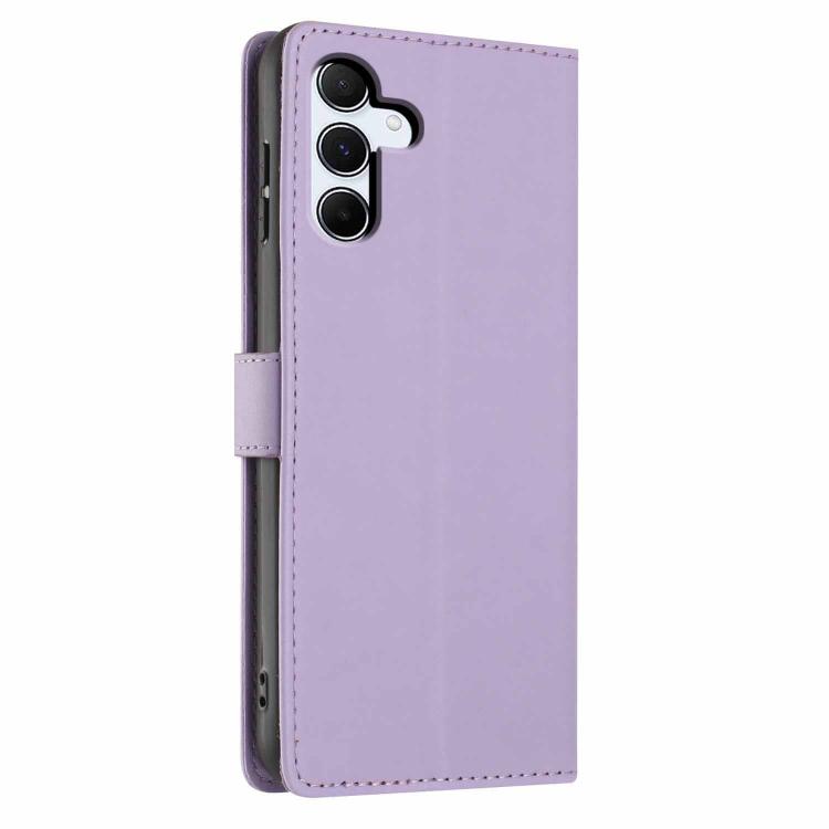 For Samsung Galaxy A55 5G Tree Cat Embossed Flip Vegan Leather Phone Case