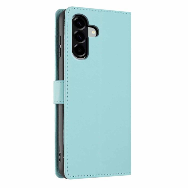For Samsung Galaxy A56 5G Tree Cat Embossed Flip Vegan Leather Phone Case