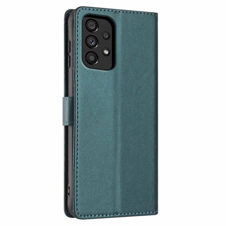 For Samsung Galaxy A73 5G Tree Cat Embossed Flip Vegan Leather Phone Case