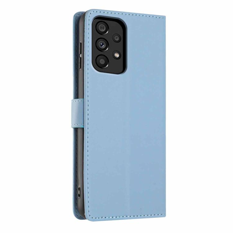 For Samsung Galaxy A73 5G Tree Cat Embossed Flip Vegan Leather Phone Case