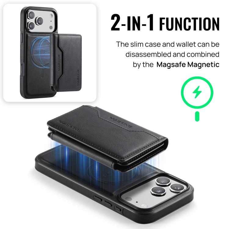 For iPhone 17 Pro Max MAGKING K3 Series MagSafe RFID K3 Pro Card Bag Detachable Phone Case