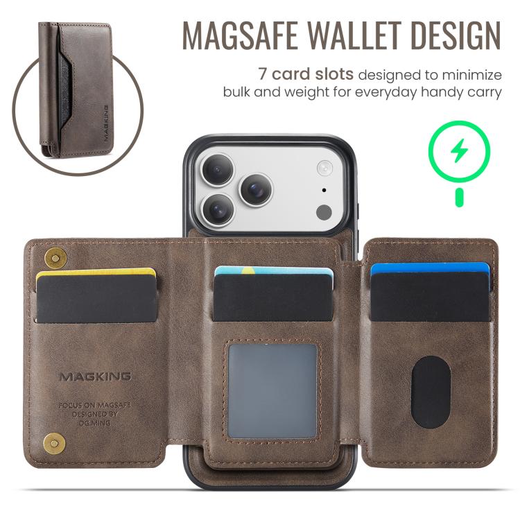 For iPhone 17 Pro Max MAGKING K3 Series MagSafe RFID K3 Pro Card Bag Detachable Phone Case