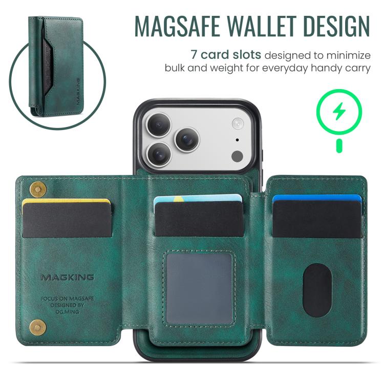 For iPhone 17 Pro Max MAGKING K3 Series MagSafe RFID K3 Pro Card Bag Detachable Phone Case