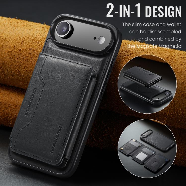 For iPhone Air MAGKING K3 Series MagSafe RFID K3 Pro Card Bag Detachable Phone Case
