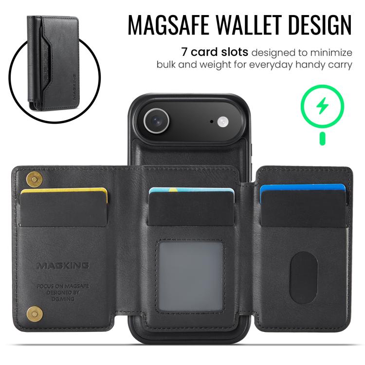 For iPhone Air MAGKING K3 Series MagSafe RFID K3 Pro Card Bag Detachable Phone Case